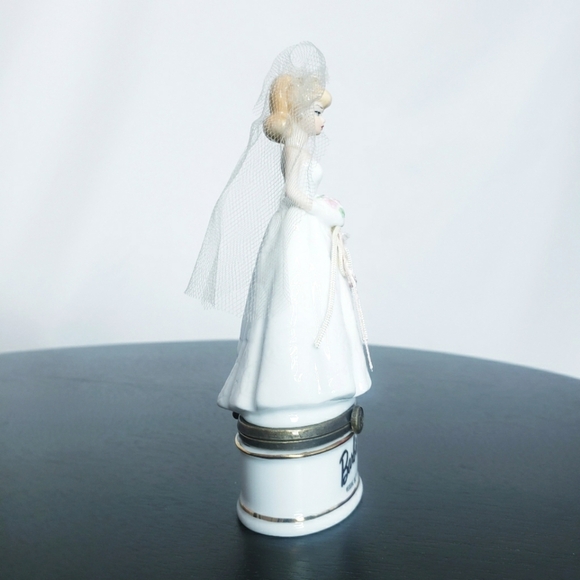 *Last Chance* Wedding Day Barbie Porcelain Hinged Box PHB Midwest Trinket - Picture 5 of 14